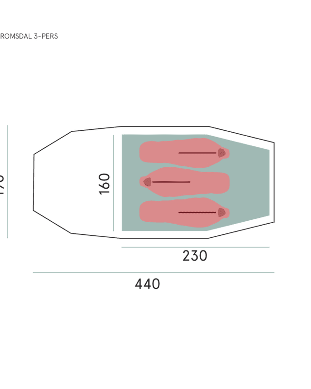Romsdal 3-Pers Tent